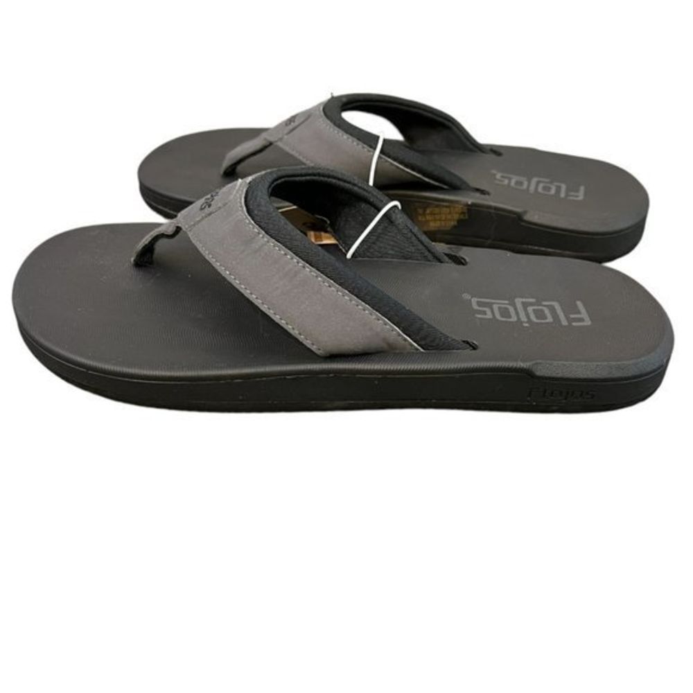 NWT FLOJOS Grey Jayden Ultra Comfort Sock With‎ Two Tone Strap Sandals (8)